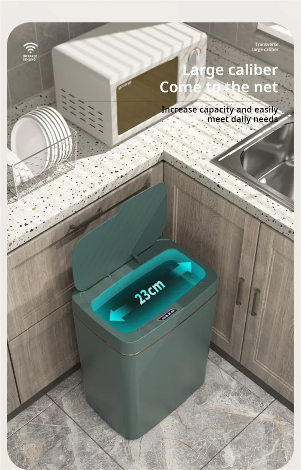 Automatic Bagging Electronic Trash Can