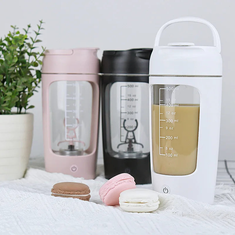 Electric Workout Water Bottle With Mixer