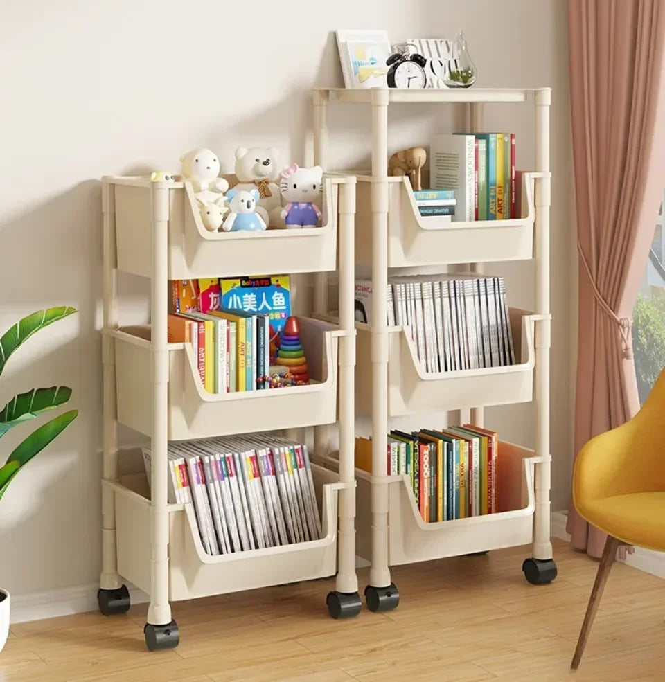 Portable Trolley Storage Rack Perfect for a College Dorm