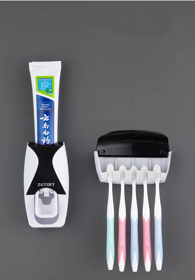 2PCS Automatic Wall Mount Toothpaste Dispenser