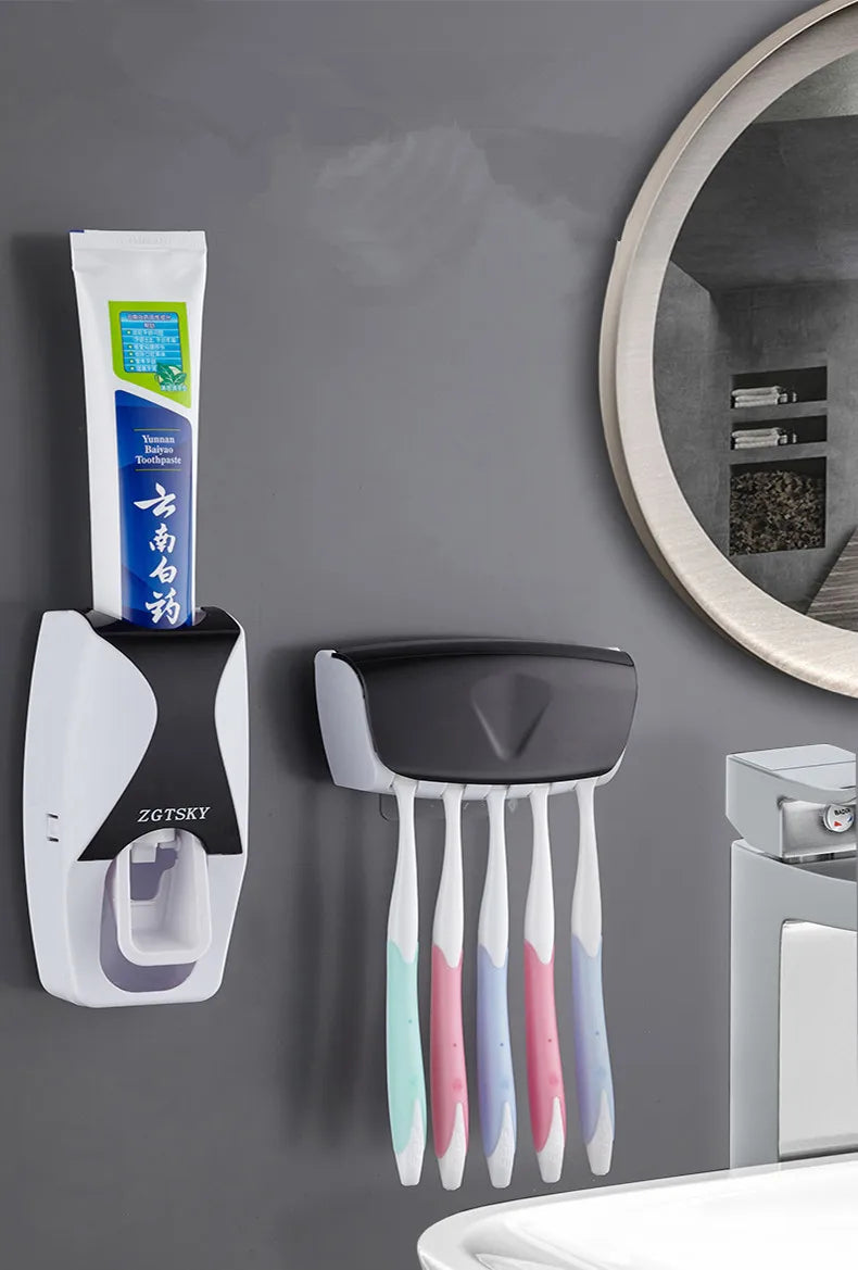 2PCS Automatic Wall Mount Toothpaste Dispenser