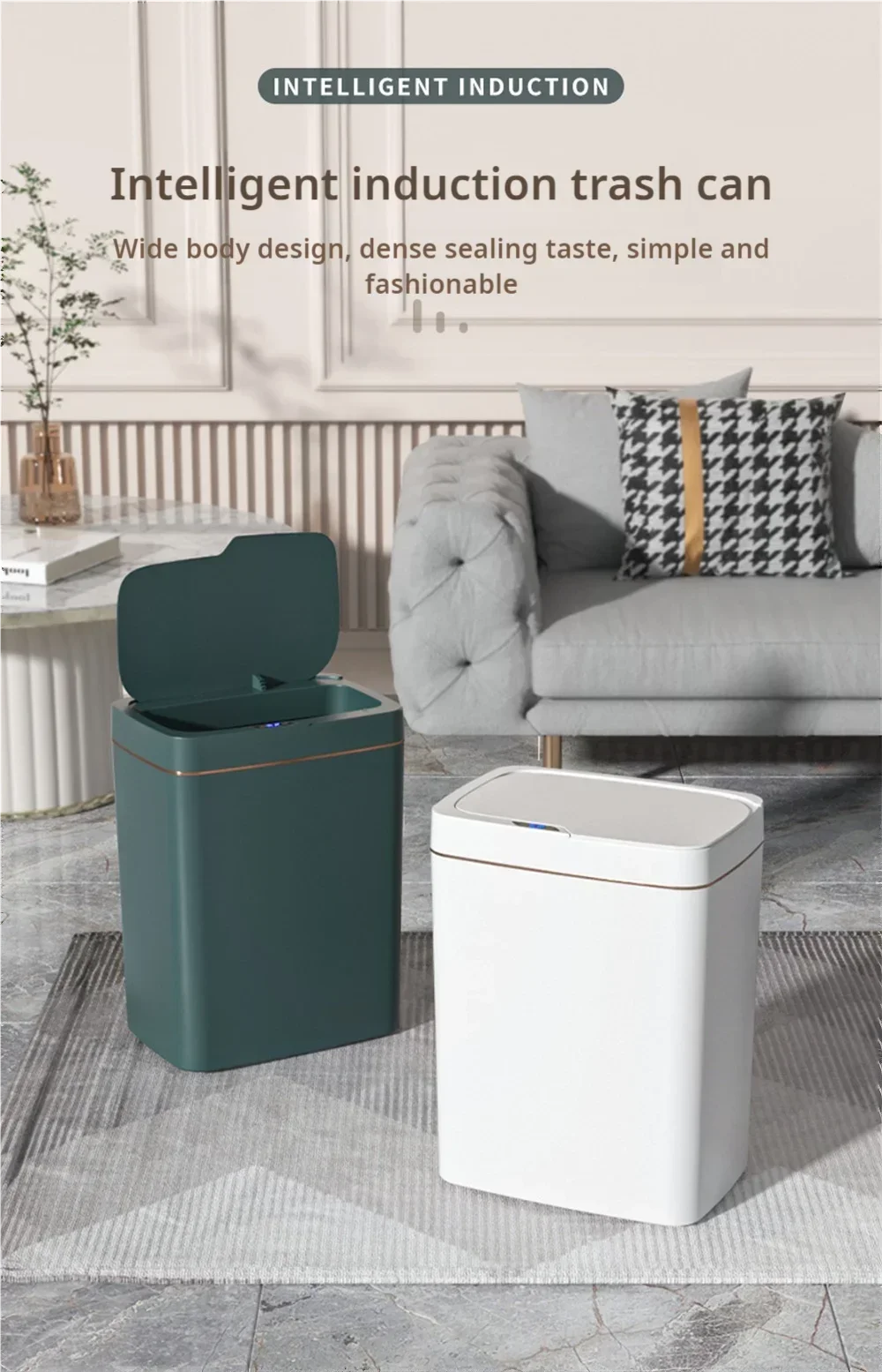 Automatic Bagging Electronic Trash Can