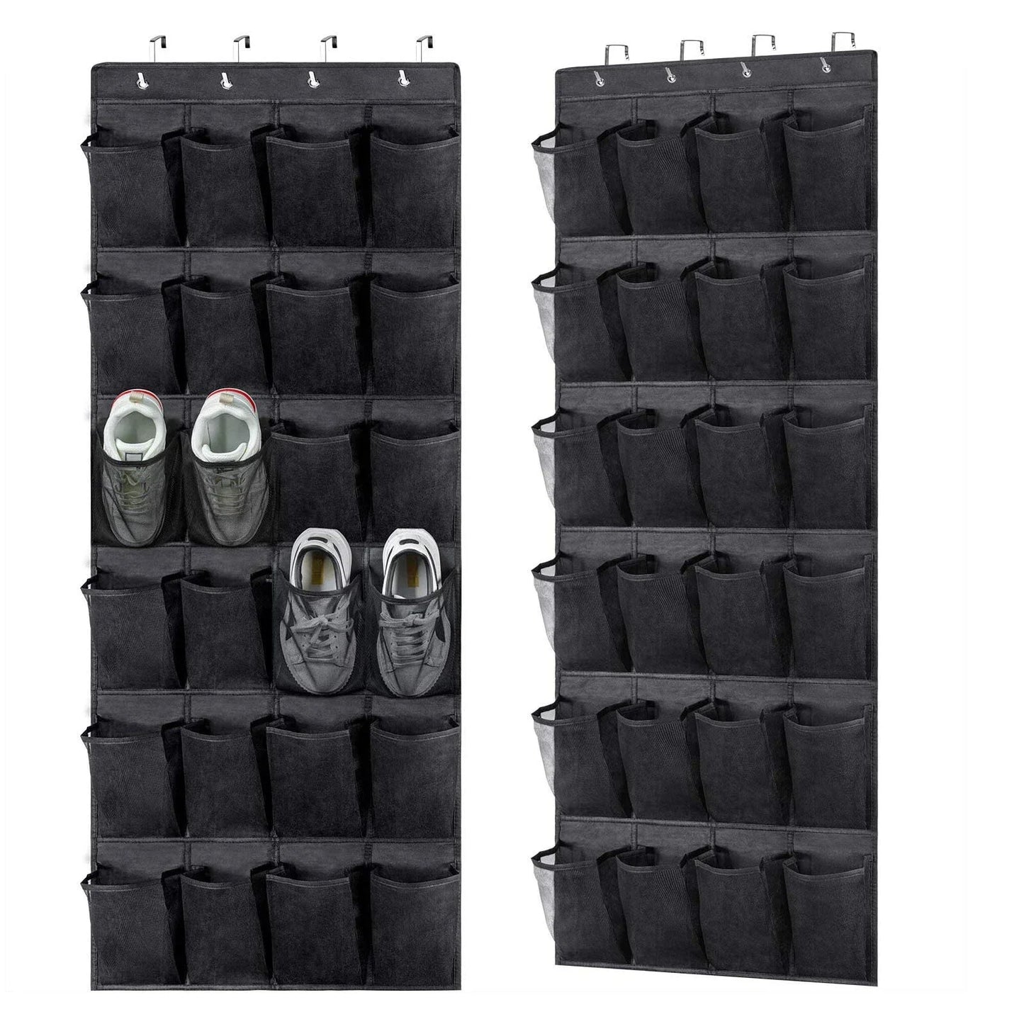 24 Pockets Over the Door Shoe Organizer