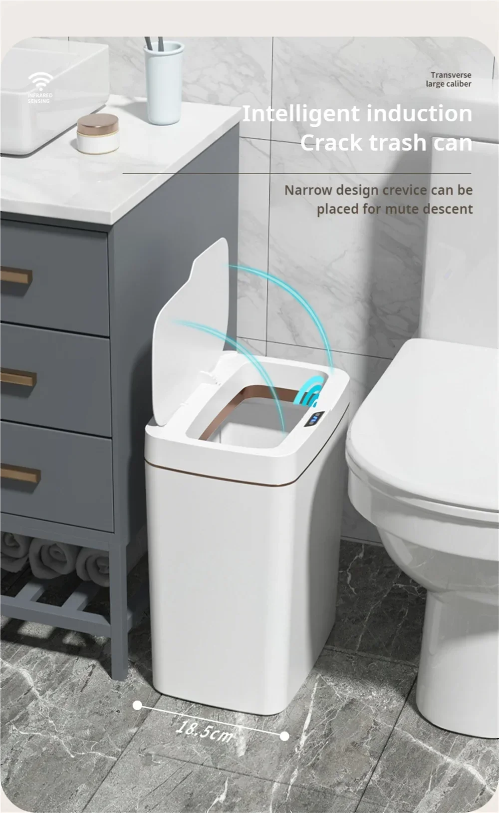 Automatic Bagging Electronic Trash Can