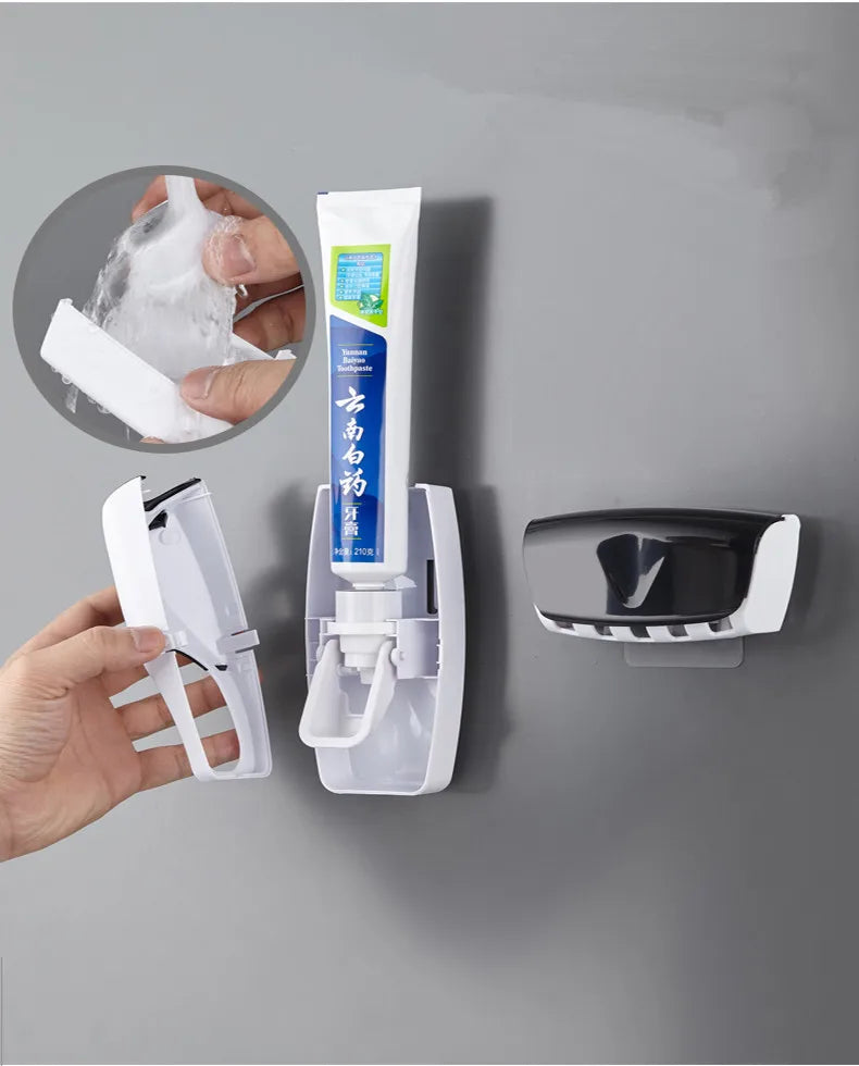 2PCS Automatic Wall Mount Toothpaste Dispenser