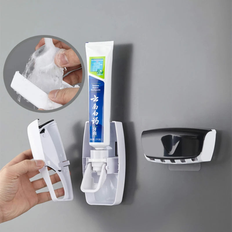 2PCS Automatic Wall Mount Toothpaste Dispenser